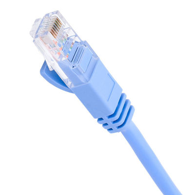 कॉपर 24AWG पैच कॉर्ड कैट 5e, BC7/0.2 पीवीसी जैकेट UTP Cat5e पैच केबल