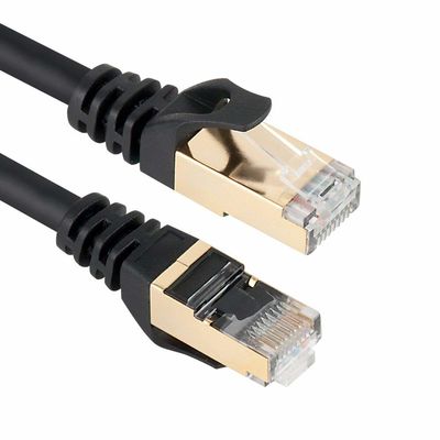 टिकाऊ 600MHZ Cat 7 ईथरनेट पैच केबल हाई स्पीड गीगाबिट 10Gbps