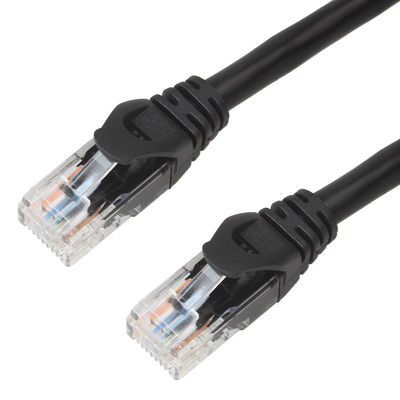 10Gps 24AWG Cat 6a UTP केबल, BC7/0.2 PVC जैकेट पैच कॉर्ड Cat 6a Amp