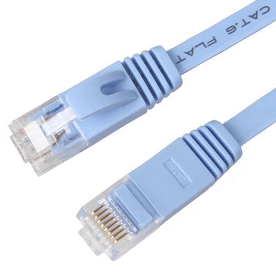कंप्यूटर के लिए फ्लैट Cat8 Cat7 Cat6 पैच कॉर्ड 1Gbps सॉलिड हाई स्पीड