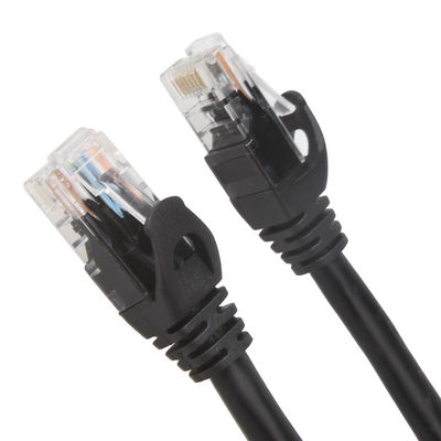 स्थिर 24AWG कैट 6 UTP पैच कॉर्ड, RJ45 कनेक्टर पैच कैट 6 केबल