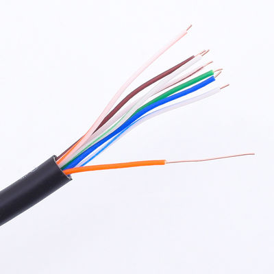 कॉपर 24AWG पैच कॉर्ड कैट 5e, BC7/0.2 पीवीसी जैकेट UTP Cat5e पैच केबल