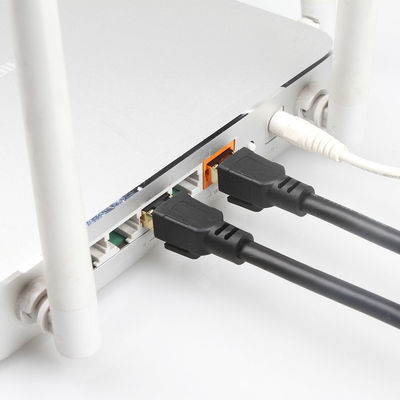 OEM Gigabit ईथरनेट Cat8 पैच केबल S/FTP 40Gbps 2000MHZ प्रैक्टिकल