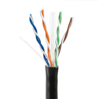 23AWG प्रैक्टिकल Cat6 लैन केबल BC 0.57 UTP PVC जैकेट 4 जोड़े 305m