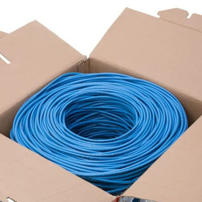 23AWG प्रैक्टिकल Cat6 लैन केबल BC 0.57 UTP PVC जैकेट 4 जोड़े 305m