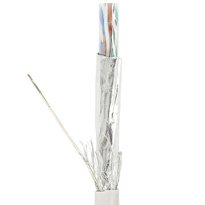 फंसे तारों के साथ डबल शील्डेड Cat5e लैन केबल UTP SFTP 24AWG