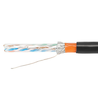 पीवीसी जैकेट के साथ आउटडोर 23AWG Cat5e लैन केबल Cat6 Cat6A Cat7 Cat7A
