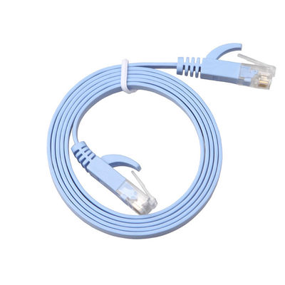कंप्यूटर के लिए फ्लैट Cat8 Cat7 Cat6 पैच कॉर्ड 1Gbps सॉलिड हाई स्पीड