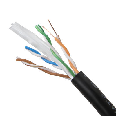 गीगाबिट ईथरनेट 650MHz 100W PoE RJ45 UTP के लिए ब्लैक कैट6 Cat6a पैच कॉर्ड