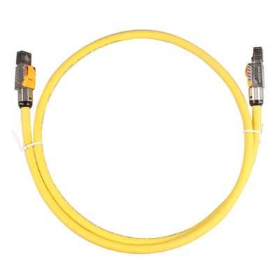 स्थिर 22AWG Cat6a S FTP केबल, 4 जोड़ी LSHF LSOH Cat6a S/FTP LSZH