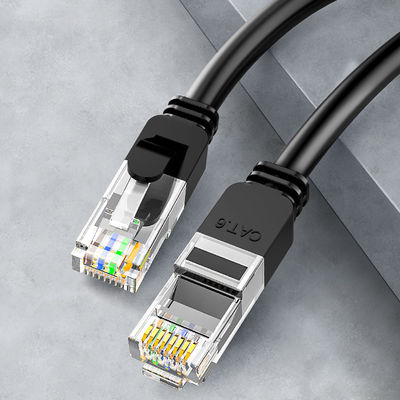 RJ45 कनेक्टर के साथ OEM 24AWG Cat6 लैन केबल पैच कॉर्ड BC7 0.2 UTP पीवीसी जैकेट