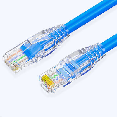 100W PoE+ RJ45 केबल ईथरनेट Cat6, ब्लू Cat6 गीगाबिट ईथरनेट केबल