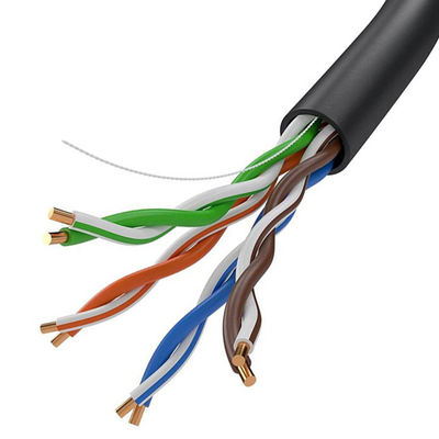 ठोस UTP Cat5e नेटवर्क केबल 4 जोड़े CCA कंडक्टर PVC जैकेट