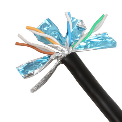 26AWG SFTP Cat7 आउटडोर केबल शील्डेड ट्विस्टेड पेयर प्रैक्टिकल