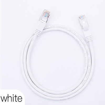 RJ45 कनेक्टर के साथ इंडोर ईथरनेट Cat5e पैच कॉर्ड 100m FTP STP PVC जैकेट