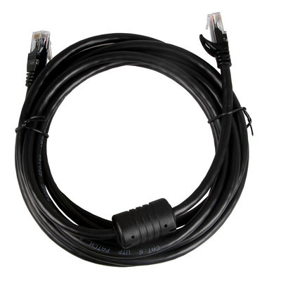 24AWG ब्लैक ईथरनेट केबल कैट 6, RJ45 कनेक्टर 100 फीट ईथरनेट कॉर्ड
