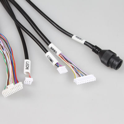 ODM स्थिर औद्योगिक वायर हार्नेस वाटरप्रूफ PHB 2x12 से RJ45+ XH2.54