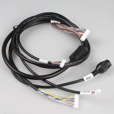 ODM स्थिर औद्योगिक वायर हार्नेस वाटरप्रूफ PHB 2x12 से RJ45+ XH2.54