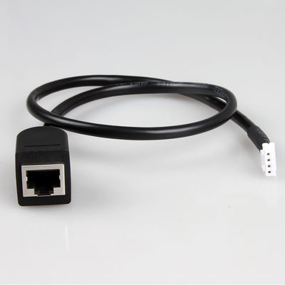 ROHS इलेक्ट्रॉनिक इंडस्ट्रियल वायर हार्नेस RJ45 फीमेल टू JST Molex 1.0 1.25 2.0mm पिच