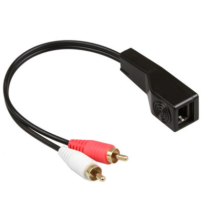 RCA ऑडियो सिग्नल 3.5 MM स्टीरियो केबल लाल सफ़ेद रंग फ़िट Cat5 Cat6 Cat7 Cat8
