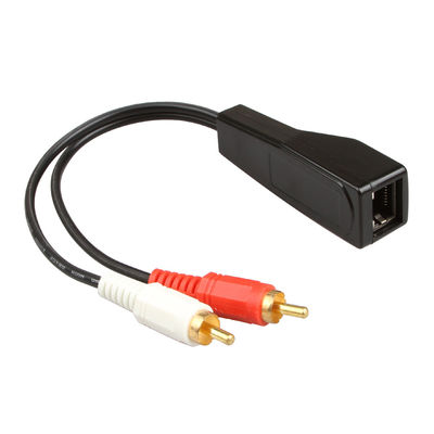 Cat7 Cat8 कस्टम वायर असेंबली स्टीरियो 2 RCA से स्टीरियो 2 RCA बेयर कॉपर
