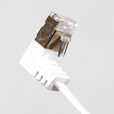 OEM Cat6 फ्लैट पैच केबल टिकाऊ 90 डिग्री से 270 डिग्री कोण