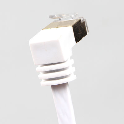 स्थिर सफेद फ्लैट Cat6 ईथरनेट केबल, प्रैक्टिकल गीगाबिट ईथरनेट कॉर्ड