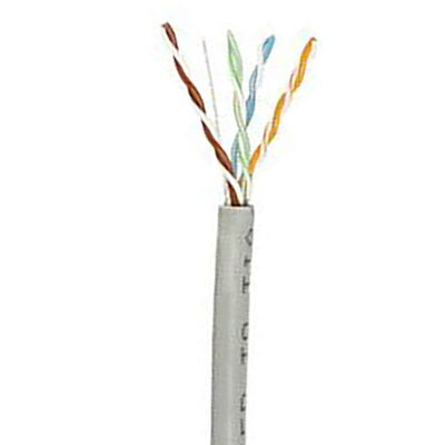 Cat6a 1000 Ft ईथरनेट लैन केबल 23AWG 0.58mm सॉलिड कॉपर 500Mzh PVC LSZH जैकेट