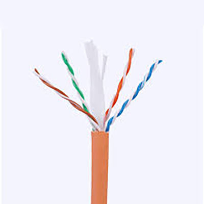 Cat6a 1000 Ft ईथरनेट लैन केबल 23AWG 0.58mm सॉलिड कॉपर 500Mzh PVC LSZH जैकेट