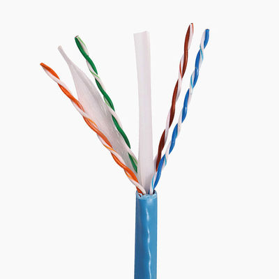Cat6a 1000 Ft ईथरनेट लैन केबल 23AWG 0.58mm सॉलिड कॉपर 500Mzh PVC LSZH जैकेट