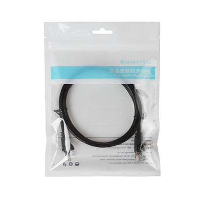 RJ45 मेल कनेक्टर के साथ ब्लैक CCA UTP FTP Cat5e पैच कॉर्ड केबल