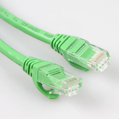 प्रैक्टिकल ग्रीन नेटवर्क केबल Cat6a लंबाई 10m 30m 50m UTP शील्ड