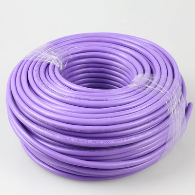OEM नेटवर्क Cat7 लैन केबल हाई स्पीड 20Gbps 24AWG BC S/FTP PVC जैकेट 4 जोड़े
