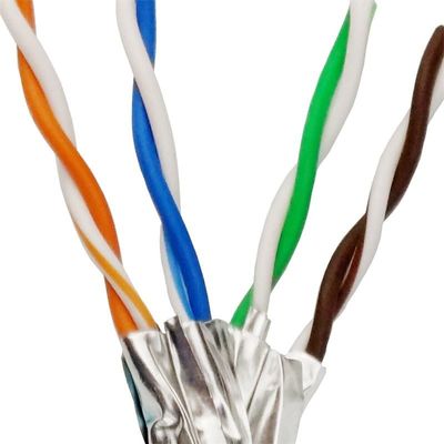 26AWG SFTP Cat7 आउटडोर केबल शील्डेड ट्विस्टेड पेयर प्रैक्टिकल