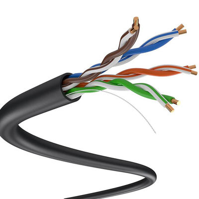 24AWG LSZH कम धुआँ Cat5e केबल, शून्य हलोजन Cat5e बाहरी केबल 305m