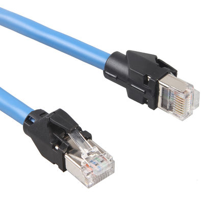 Cat6a S/FTP ईथरनेट केबल 6 फीट RJ45 नेटवर्क कॉर्ड पैच औद्योगिक ड्रैग चेन नेटवर्क केबल